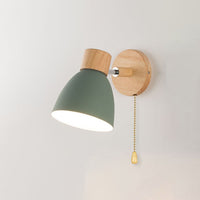 Moderne Minimalistische Houten Kegel LED Wandlamp | 1-Licht