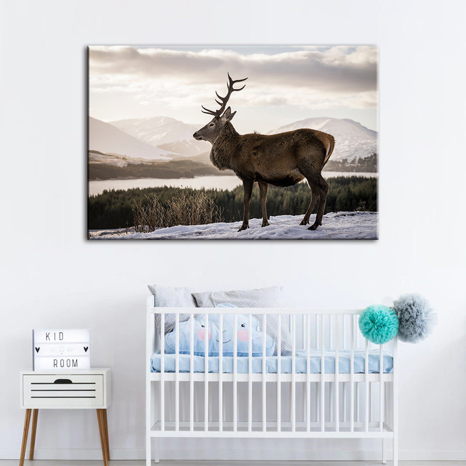 Donkere Winterhert – Canvasprint
