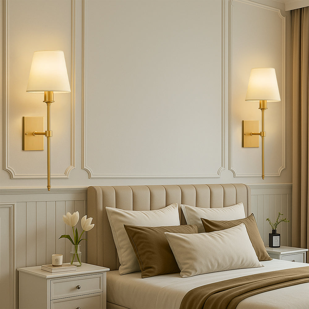 (2-delig) Wandlampen-set met kabel – Stijlvolle lampen voor verlichting boven een spiegel of bed