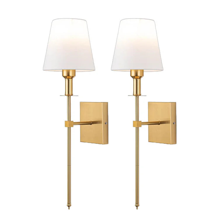 (2-delig) Wandlampen-set met kabel – Stijlvolle lampen voor verlichting boven een spiegel of bed