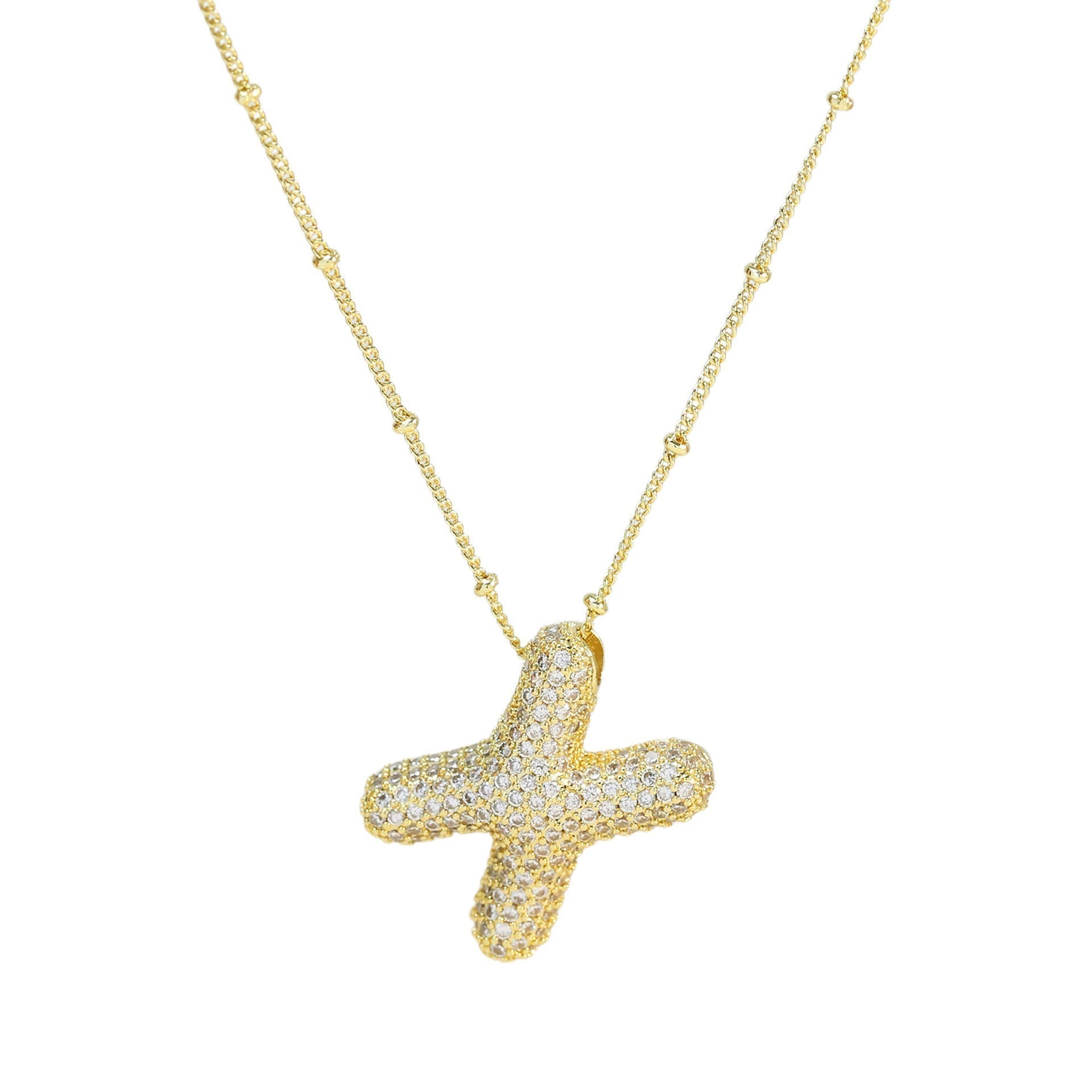Diamanten Ketting met Letter