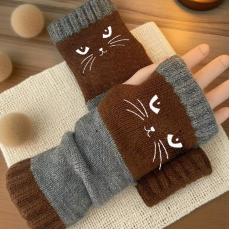 Kat Brei Vingerloze Handschoenen