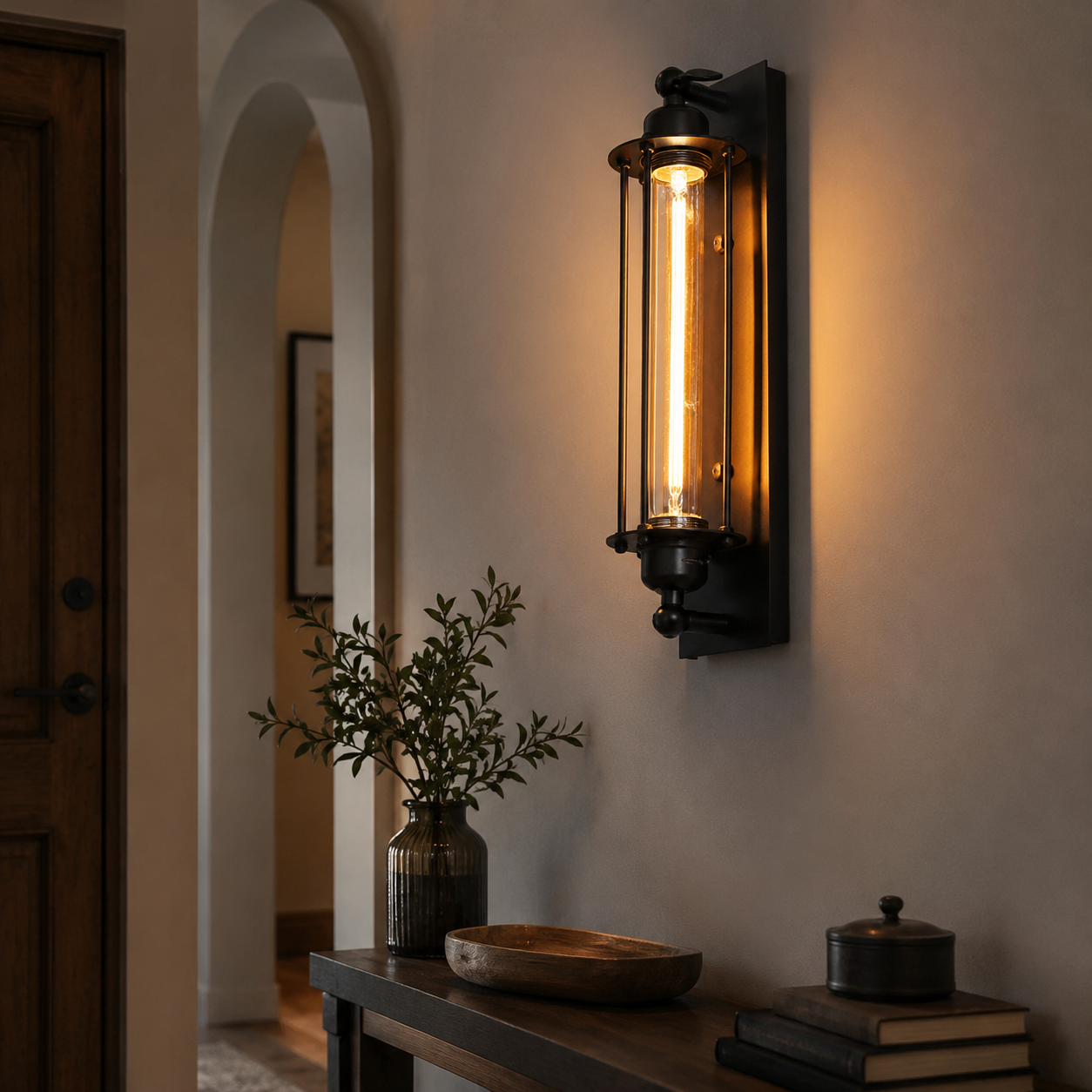 Retro E27 industriële wandlamp | Klassieke wandlamp met modern LED-ontwerp voor thuisdecoratie