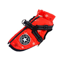WoofGuard - Winterjack met geïntegreerde harnas