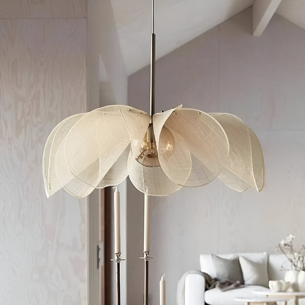 Fleur Flower Nordic Fabric Pendant Light
