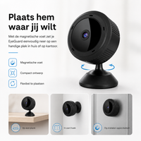 EyeGuard | Compacte WiFi Beveiligingscamera met HD Nachtzicht