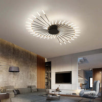 Arisha Industriële LED Plafondlamp Zwart/Goud Woonkamer Metaal
