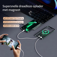 Magnetische Powerbank – Ultra Slim met Super Snelle Draadloze Oplading