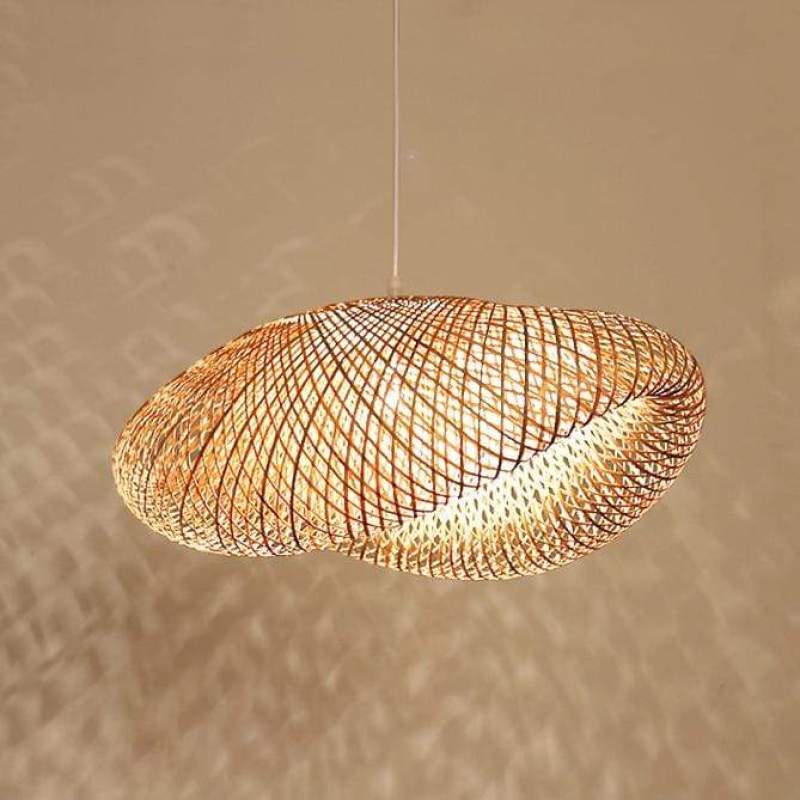 Rinwa Hanglamp Nuage Bohème. Bamboe. Hout. Woonkamer