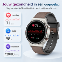 Medische EKG-Smartwatch | CFDA-gecertificeerd | 512Hz Hoge Precisie Biosensor | SpO2- & Hartslagmonitoring | AI-gebaseerde Ademhalingsanalyse | IP67 Waterdicht