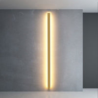 Gravo Minimalistische Lineaire Metalen/Wandlamp, Goud/Zwart/Wit