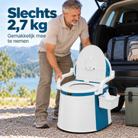 Draagbaar Festivaltoilet voor Festivals, Roadtrips & Lange Reizen
