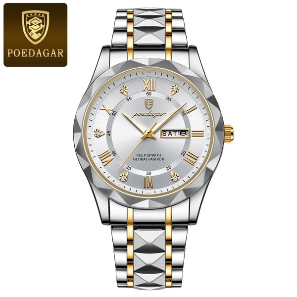 Waterdichte luxe herenarmbandhorloge van topmerk met verlichting
