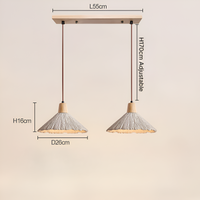 Crème Retro Wabi-Sabi LED Hanglamp