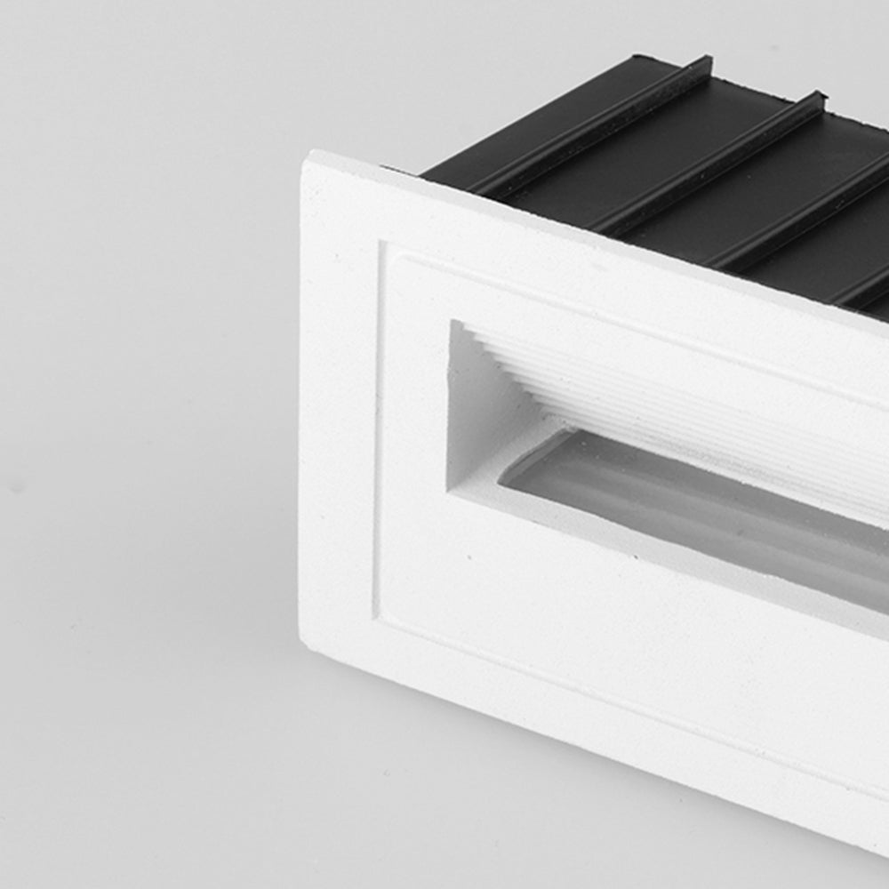 Ray Moderne Metalen Vierkante Buiten Deck/Stap Lamp, Zwart