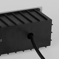 Ray Moderne Metalen Vierkante Buiten Deck/Stap Lamp, Zwart