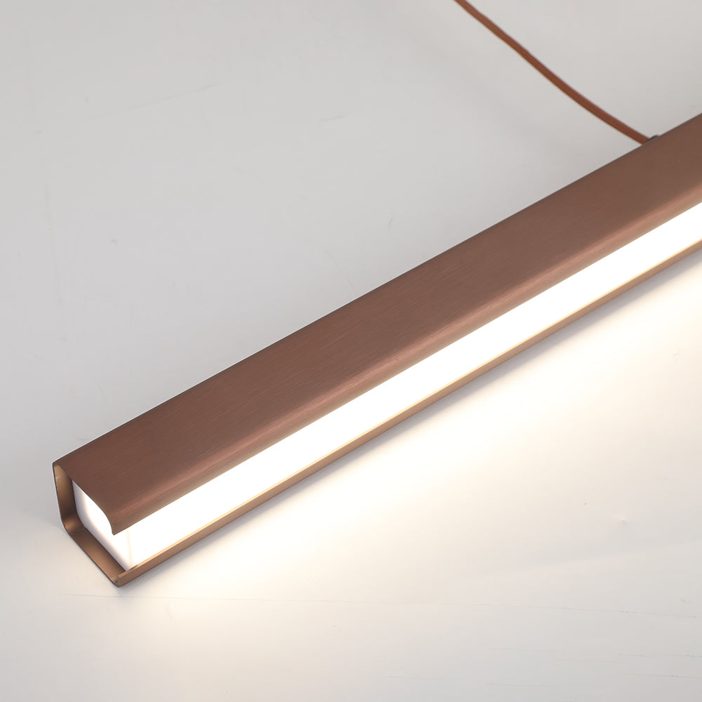 Thala Moderne Lineaire Hanglamp Zwart/Bruin Woonkamer