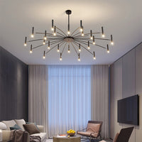 Arisha Moderne Geblazen Lineaire Metaal Meerdere Hoofd Chandeliers