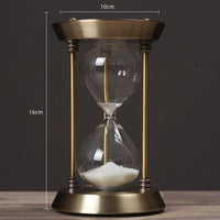 3/5/10 Minuten Retro Metaal Handwerk Zandloper Pendel Thuis Kantoor Bureau Arrangement Ornament Zand Timer Zandglas Decoratie