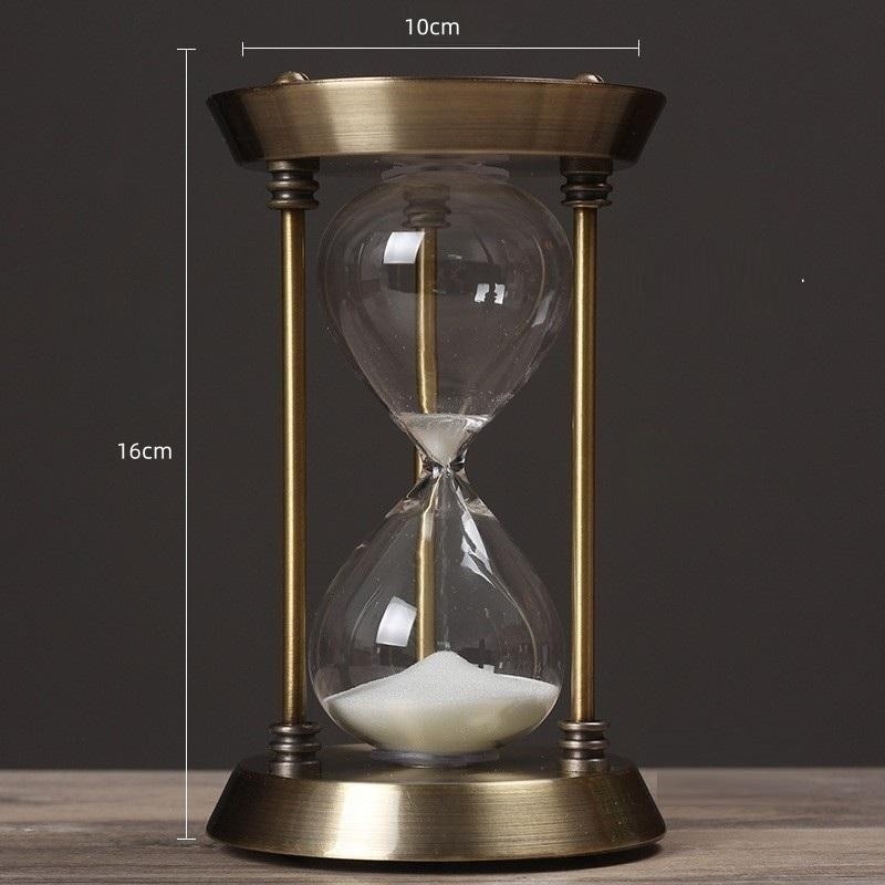 3/5/10 Minuten Retro Metaal Handwerk Zandloper Pendel Thuis Kantoor Bureau Arrangement Ornament Zand Timer Zandglas Decoratie