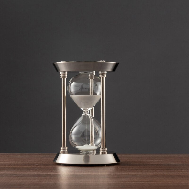 3/5/10 Minuten Retro Metaal Handwerk Zandloper Pendel Thuis Kantoor Bureau Arrangement Ornament Zand Timer Zandglas Decoratie