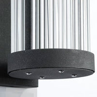 Yoru Wandlamp Semi-Cilindrisch. Metaal/Glas. Buiten