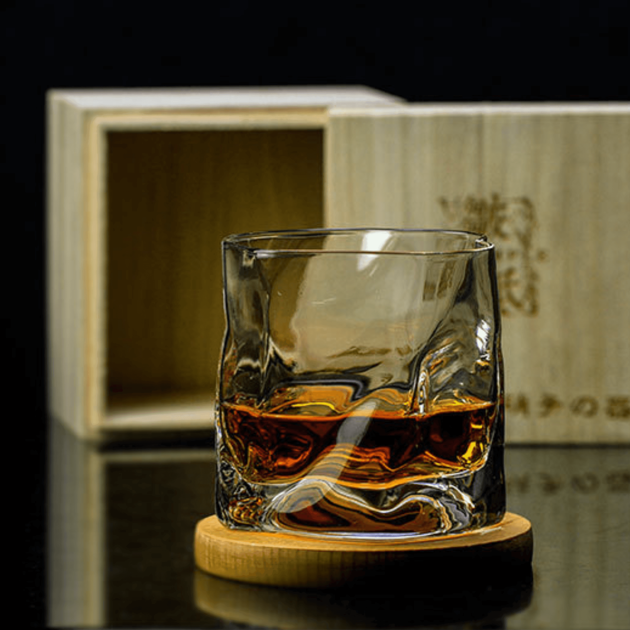 Astra Kiriko Crumple Whiskyglas Door Edo Craft Artisan