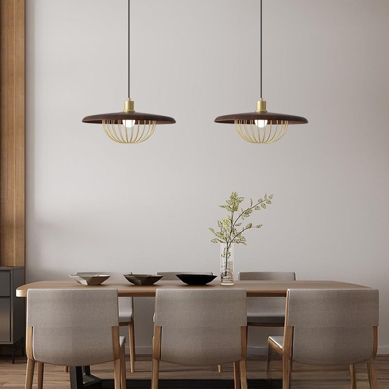 Noordse Houten Kooi Hanglamp