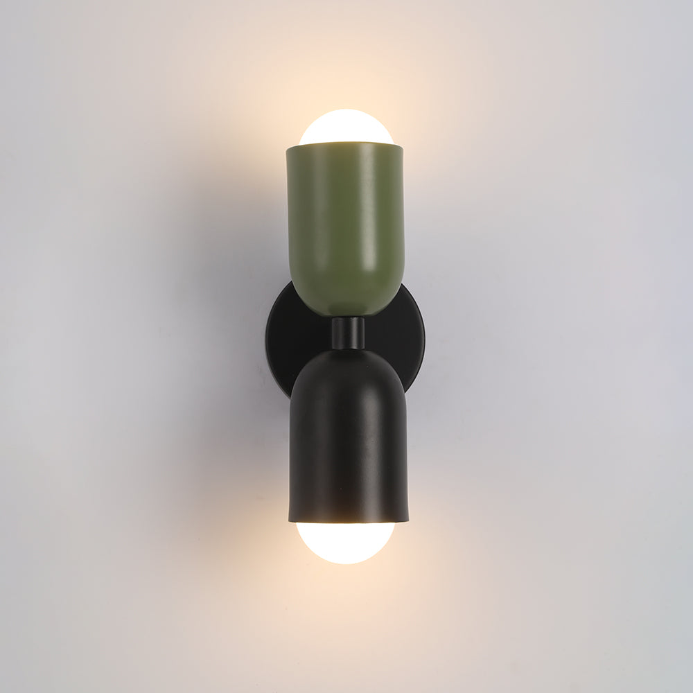 Kira Wandlamp Cilinder Scandinavisch Gekleurd Metaal Woonkamer