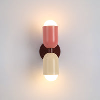 Kira Bicolor Wandlamp met Dubbele Kop
