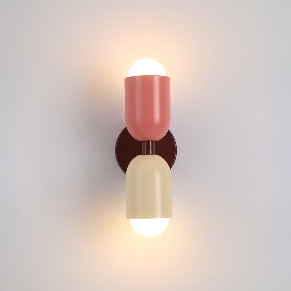 Kira Bicolor Wandlamp met Dubbele Kop