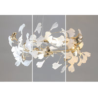 Jarn Hanglamp Blad/Multi Modern Metaal/Porselein Goud/Wit Woonkamer