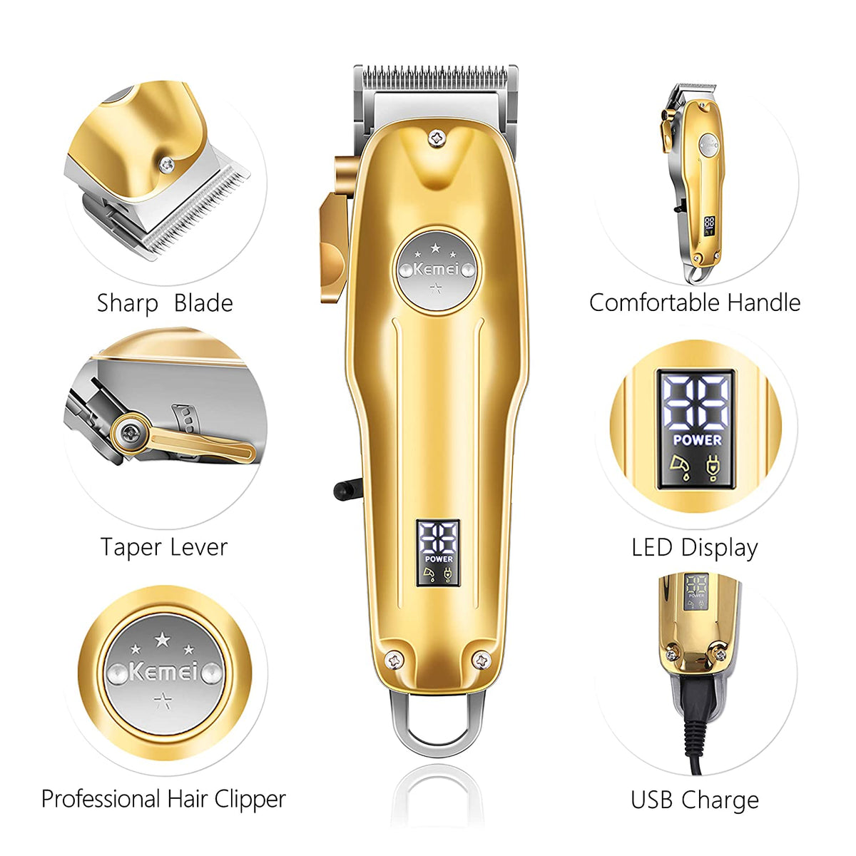 Haartrimmer Set 3-in-1 – Precisietrimmer met T-Blade & Scheermes