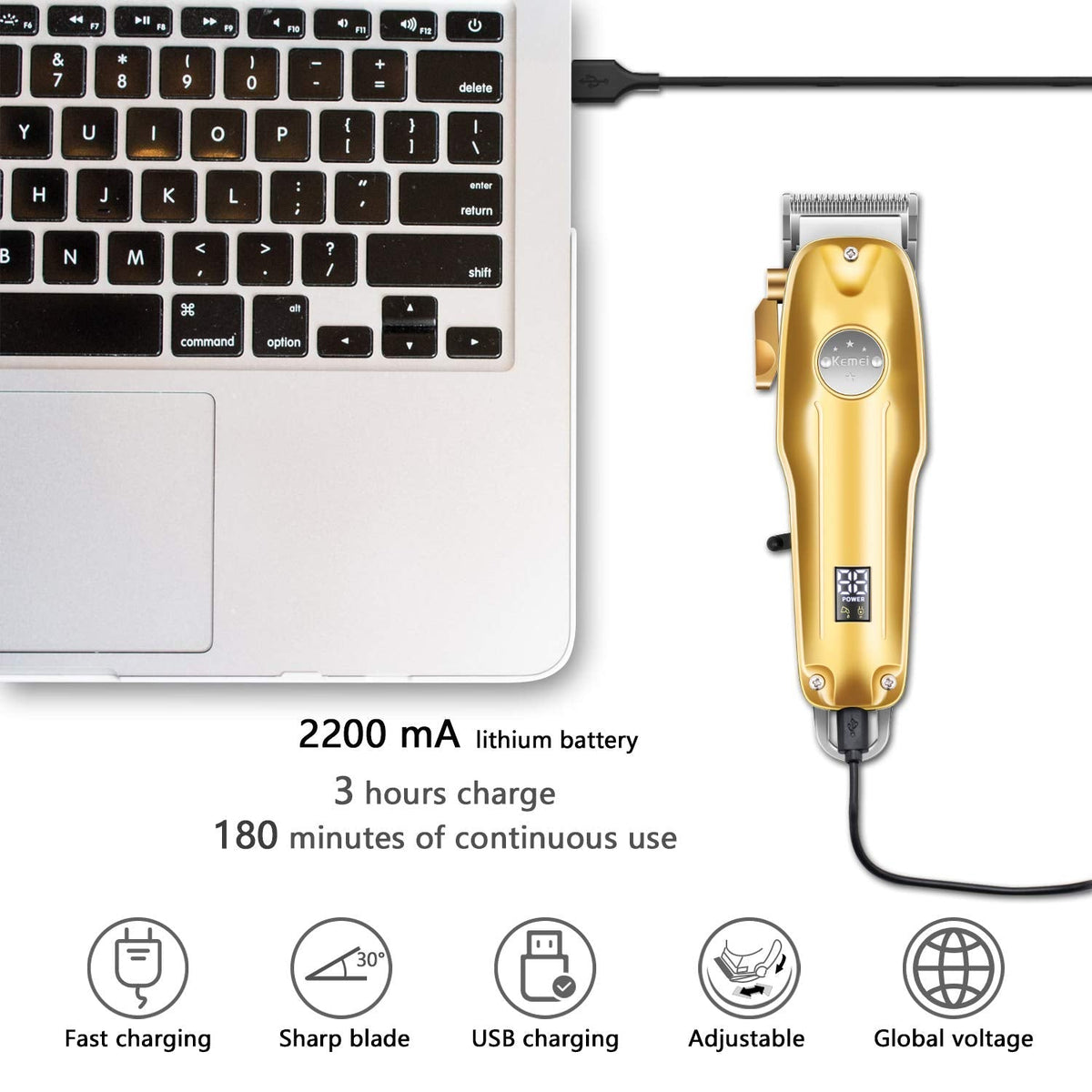 Haartrimmer Set 3-in-1 – Precisietrimmer met T-Blade & Scheermes