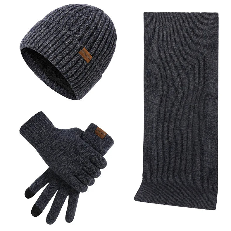 Matt - Casual winterset met muts, sjaal en handschoenen voor mannen