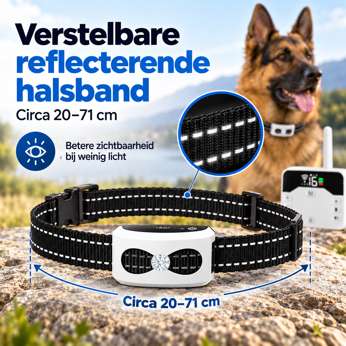 Trainingshalsband Grote Hond – 2-in-1 Draadloze Trainer met Bereik tot 300 m