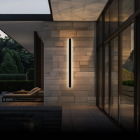 Arisha Moderne Lineaire Buitenwandlamp Metaal Acryl Tuin Gang