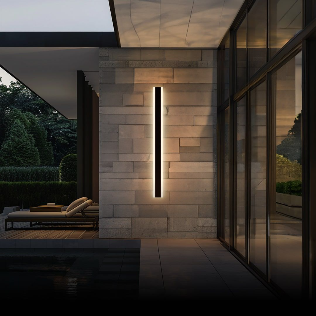 Arisha Moderne Lineaire Buitenwandlamp Metaal Acryl Tuin Gang