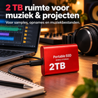 DataSprint Externe SSD 2TB – Praktisch Cadeau voor DJ & Muziekproducer