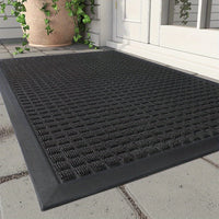 CleanStep – Elegante deurmat met een rasterpatroon voor een verzorgde entree