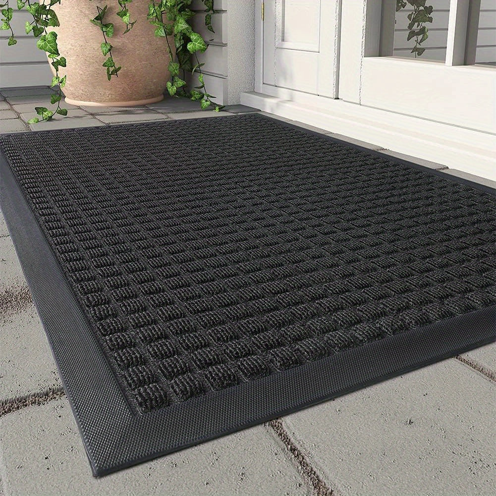 CleanStep – Elegante deurmat met een rasterpatroon voor een verzorgde entree