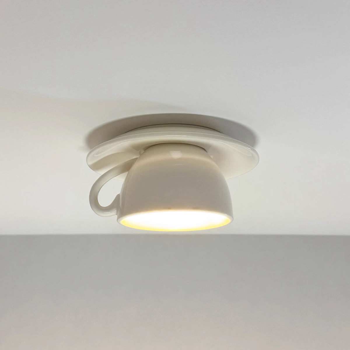 Aria Moderne Koffiekoppen Keramische Flush Plafondverlichting