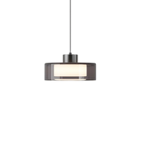 Moderne Italiaanse Rookglas Hanglamp