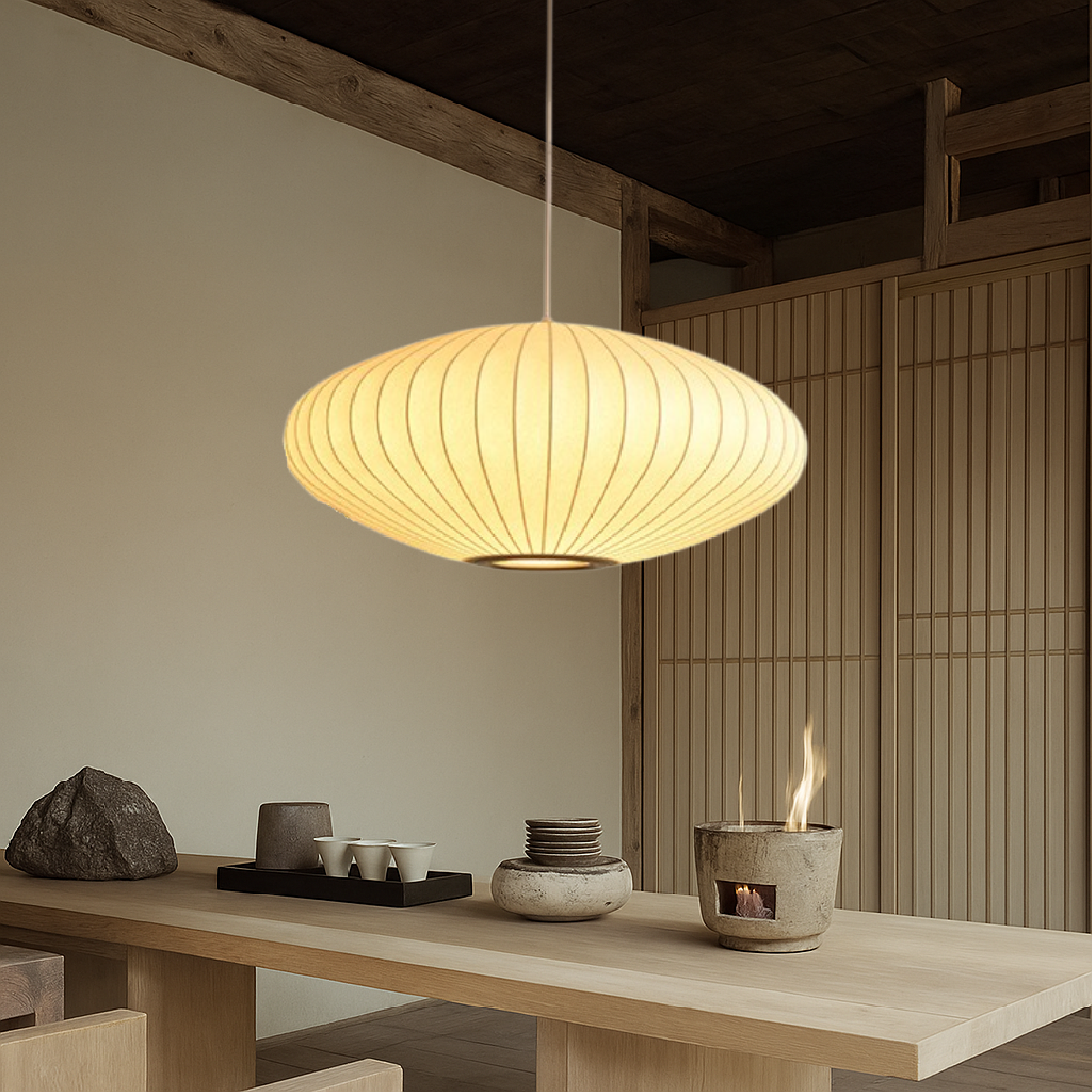 Italiaanse Zijden Hanglamp