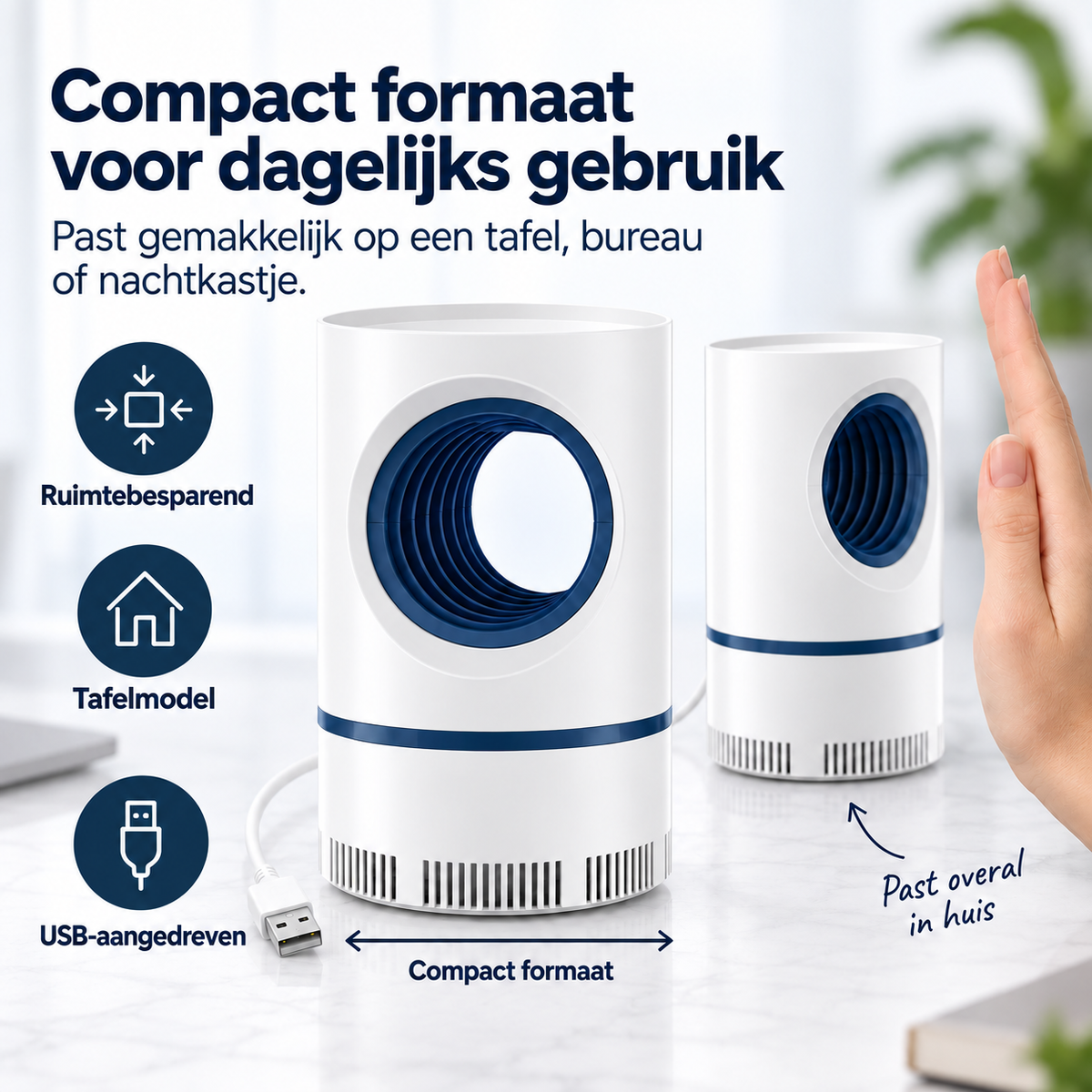 Bionische LED Muggenval met Krachtige Zuigkracht