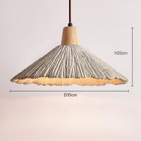 Crème Retro Wabi-Sabi LED Hanglamp