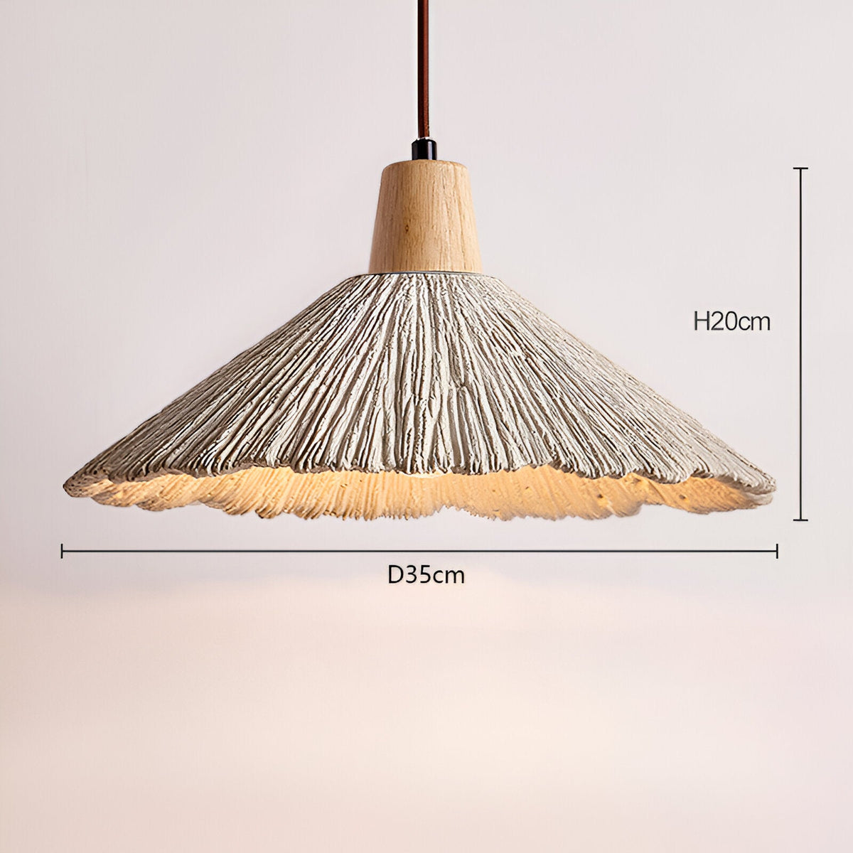 Crème Retro Wabi-Sabi LED Hanglamp