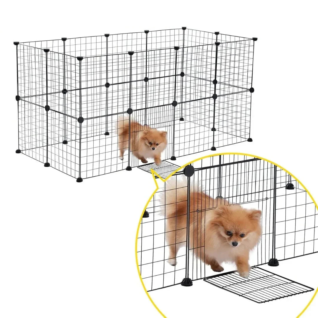 Gemakkelijk opvouwbare hondenkooi | Ruimtebesparend en zonder gereedschap te monteren Handige en betrouwbare binnenoplossing voor honden en puppy's.