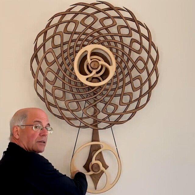 TimeWood™ | 100% Handgemaakte Kinetische Houtsculptuur