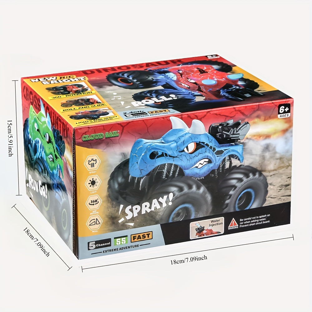 DinoBlaze Stuntauto - Spectaculaire RC Monstertruck met Rook en Licht